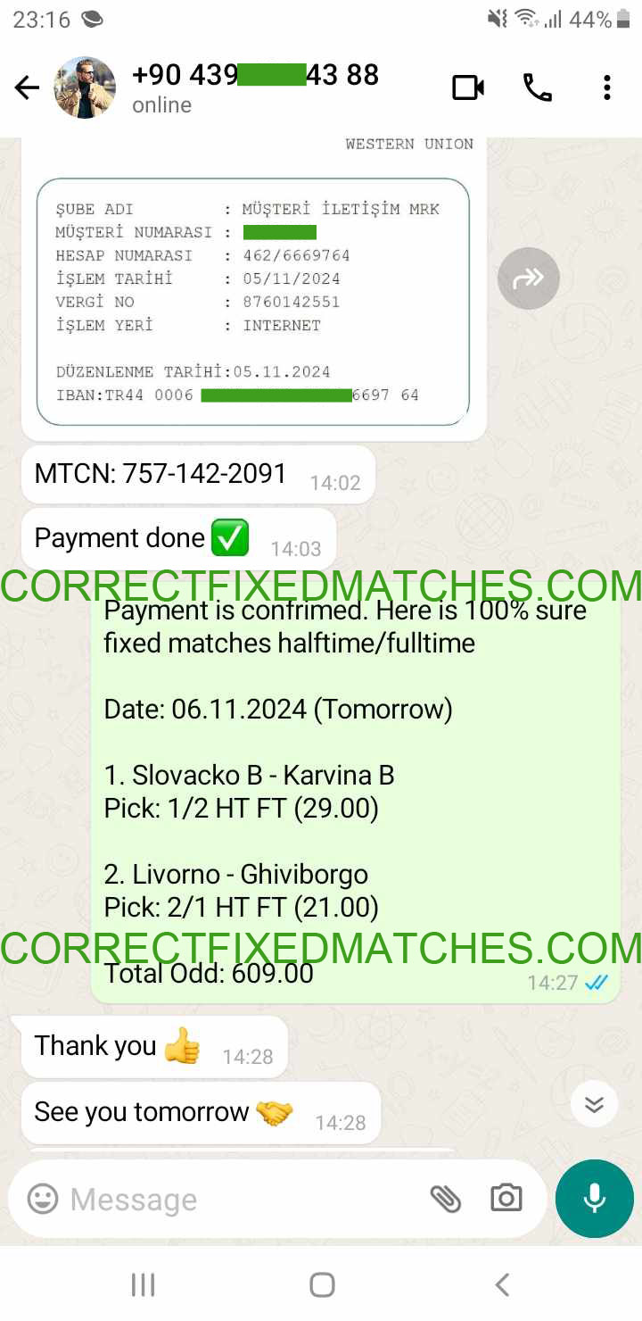 Fixed Matches