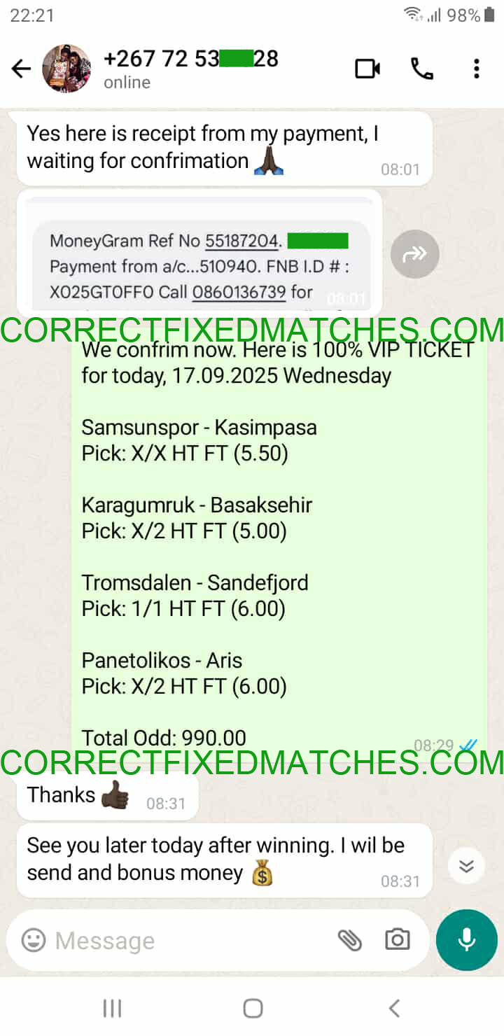 Correct Score Fixed