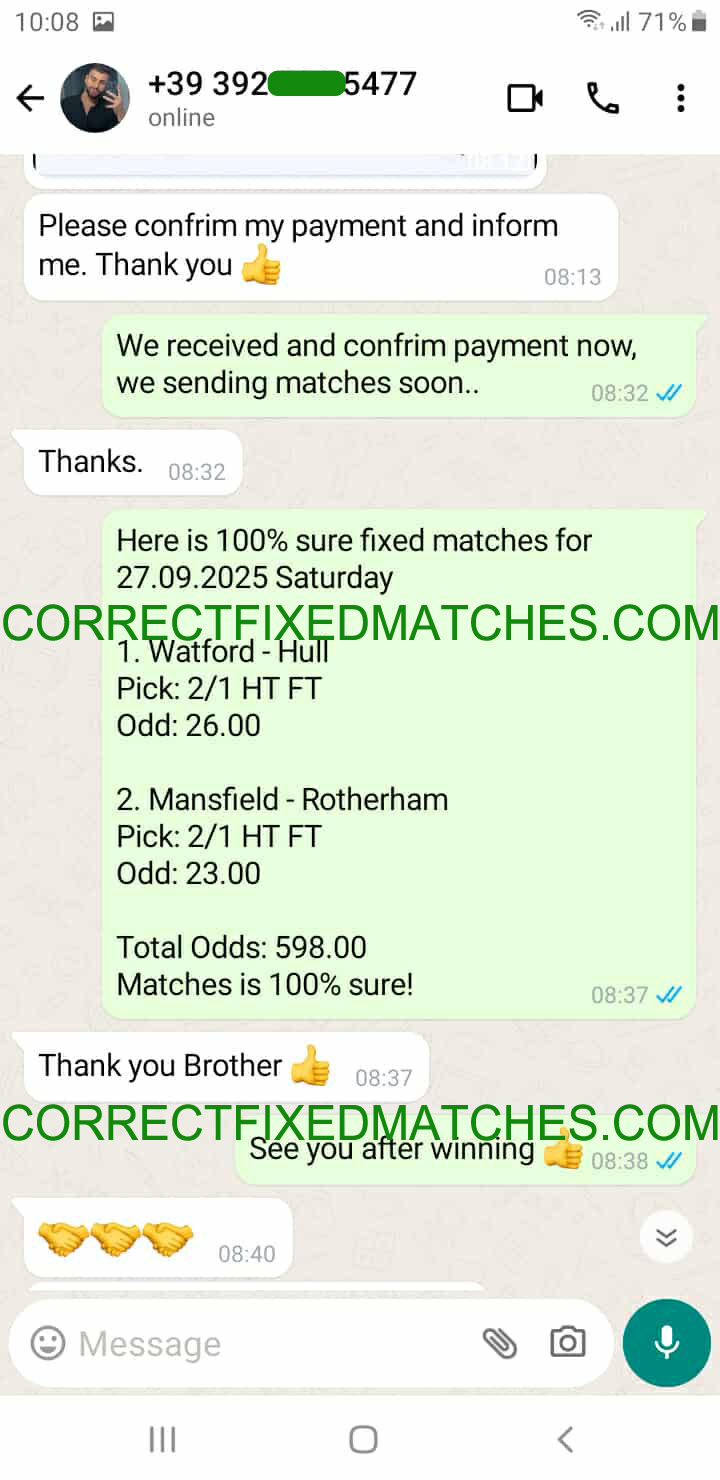 Fixed Matches