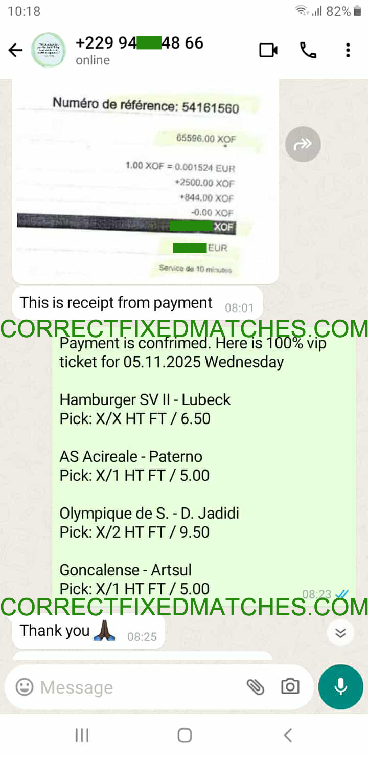 Correct Fixed Matches