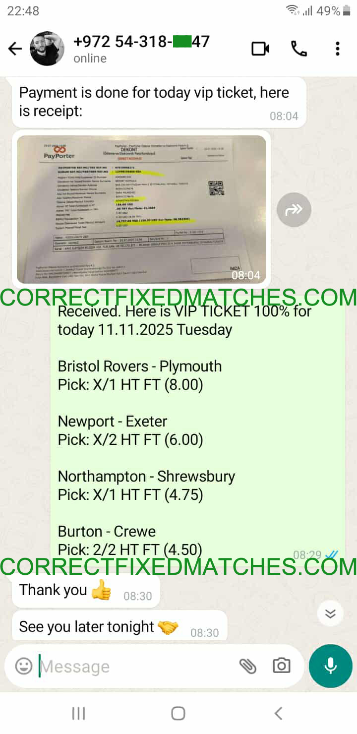 Correct Fixed Matches