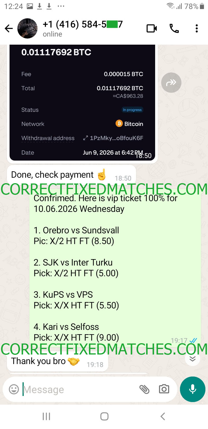 Fixed Match 100% Sure
