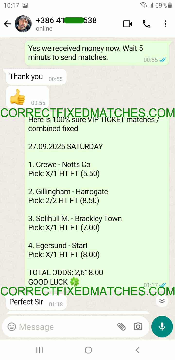 Secure Fixed Matches
