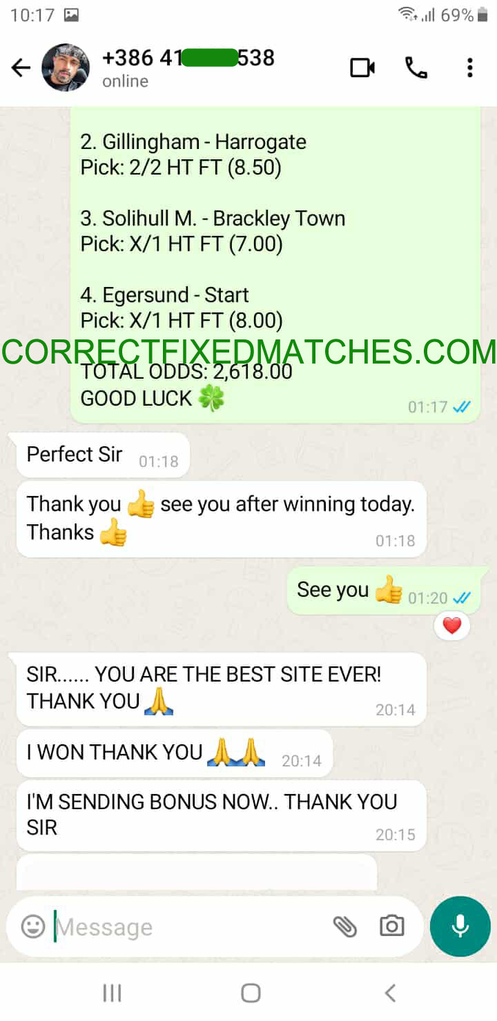 Manipulated Fixed Matches