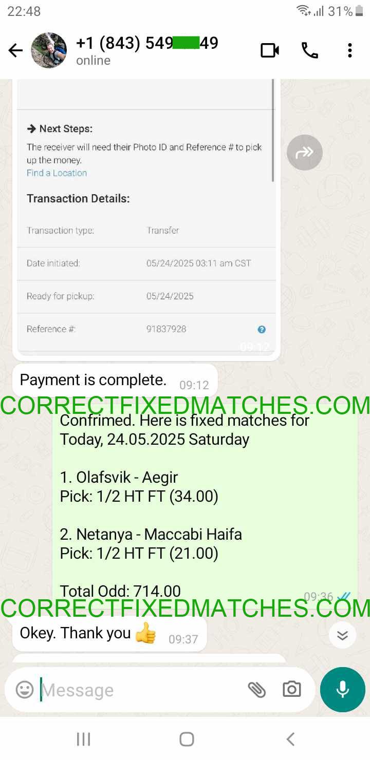 Fixed Matches 100% Sure