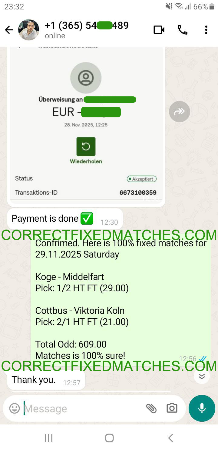 Correct Fixed Matches
