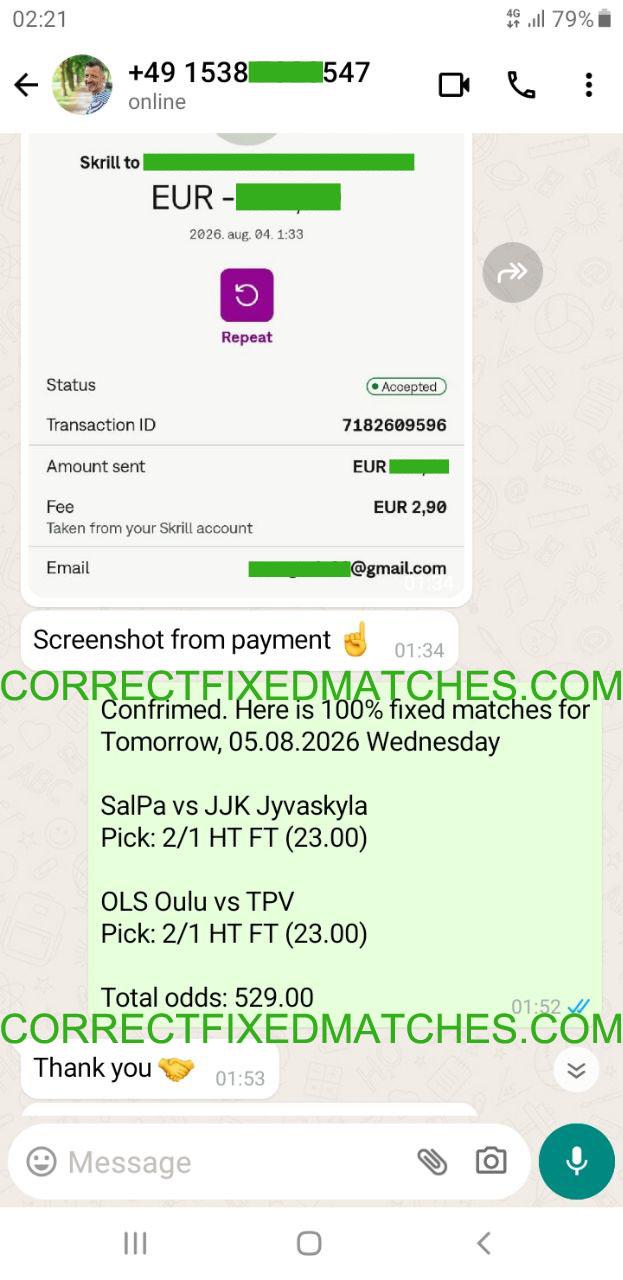 Correct Fixed Matches