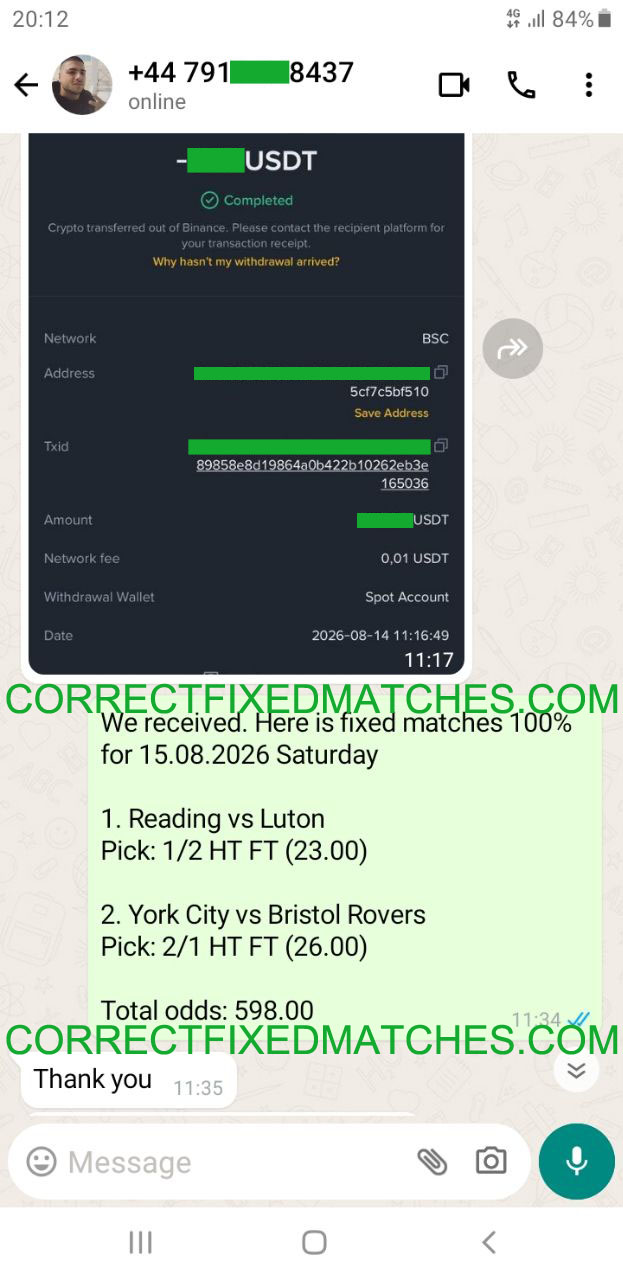 Correct Fixed Matches