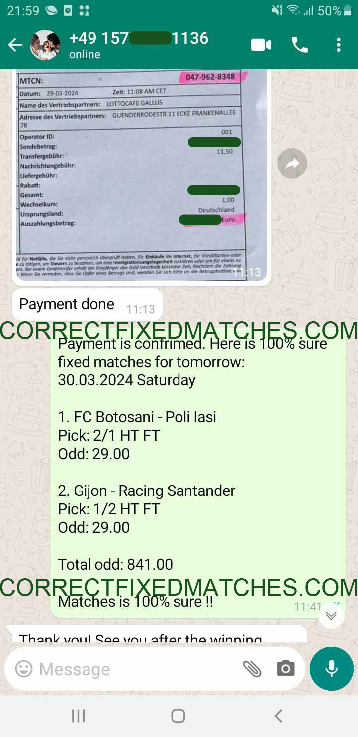 New Fixed Matches