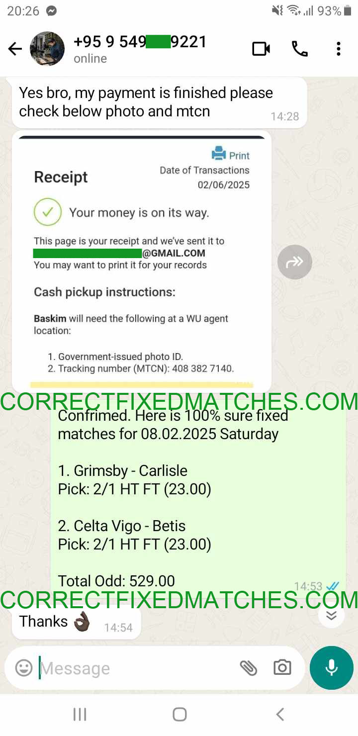 Correct Fixed Matches