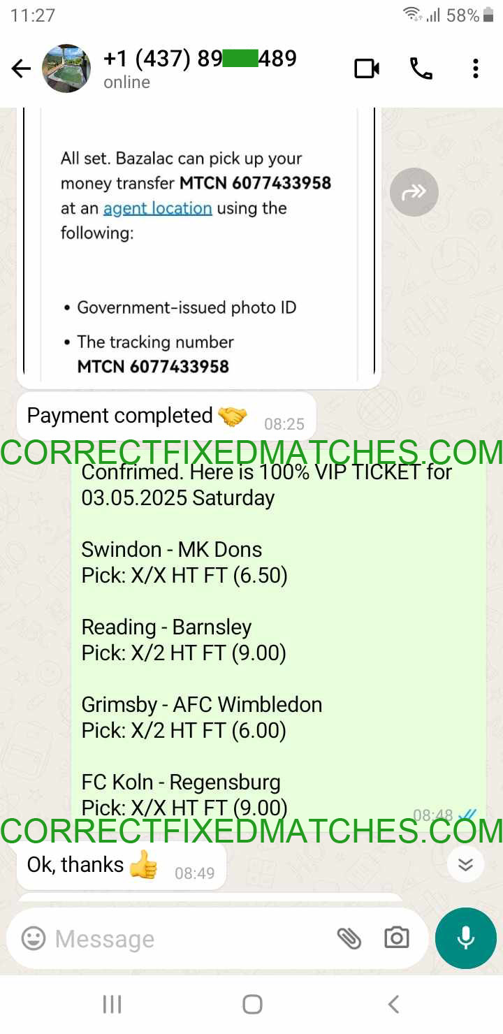 Correct Fixed Matches