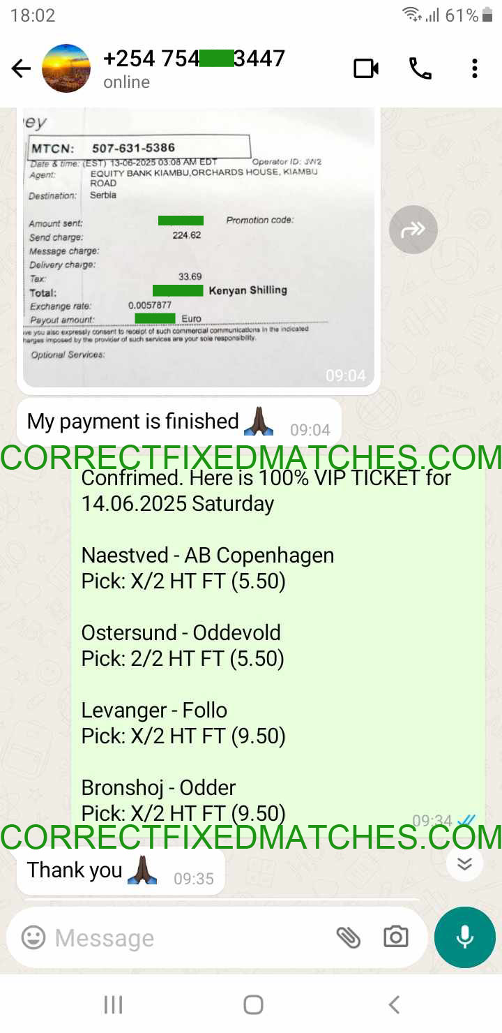 DAILY FIXED MATCHES 100 SURE