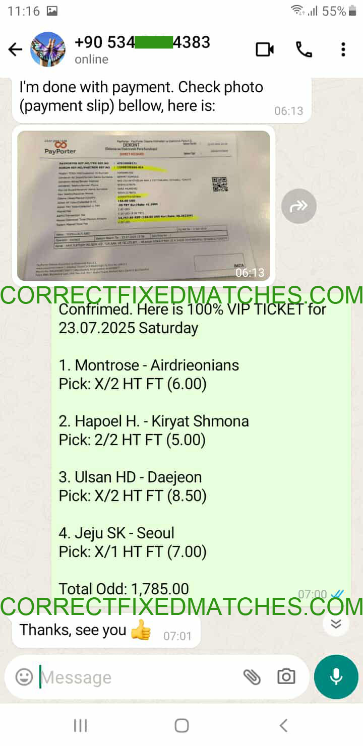 Correct Fixed Matches