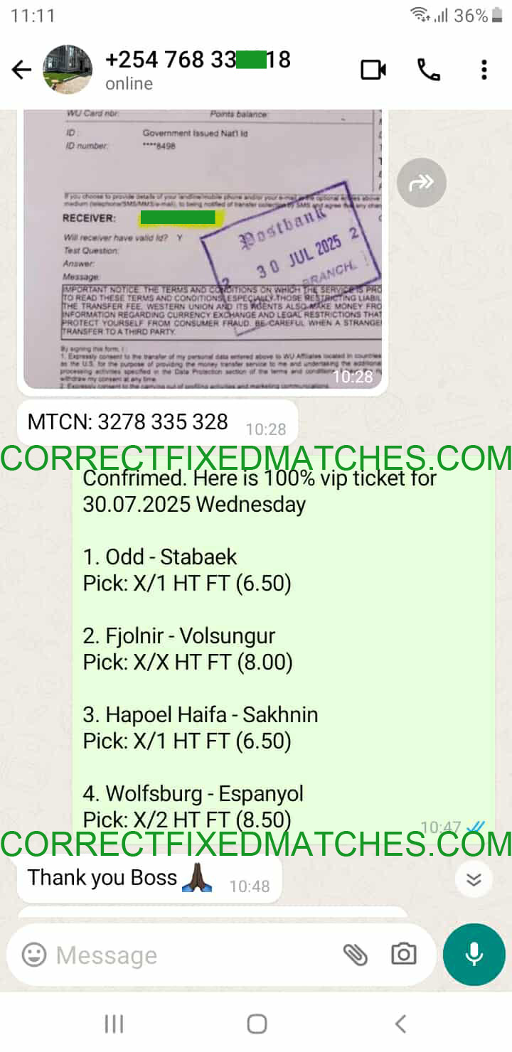 Correct Fixed Matches