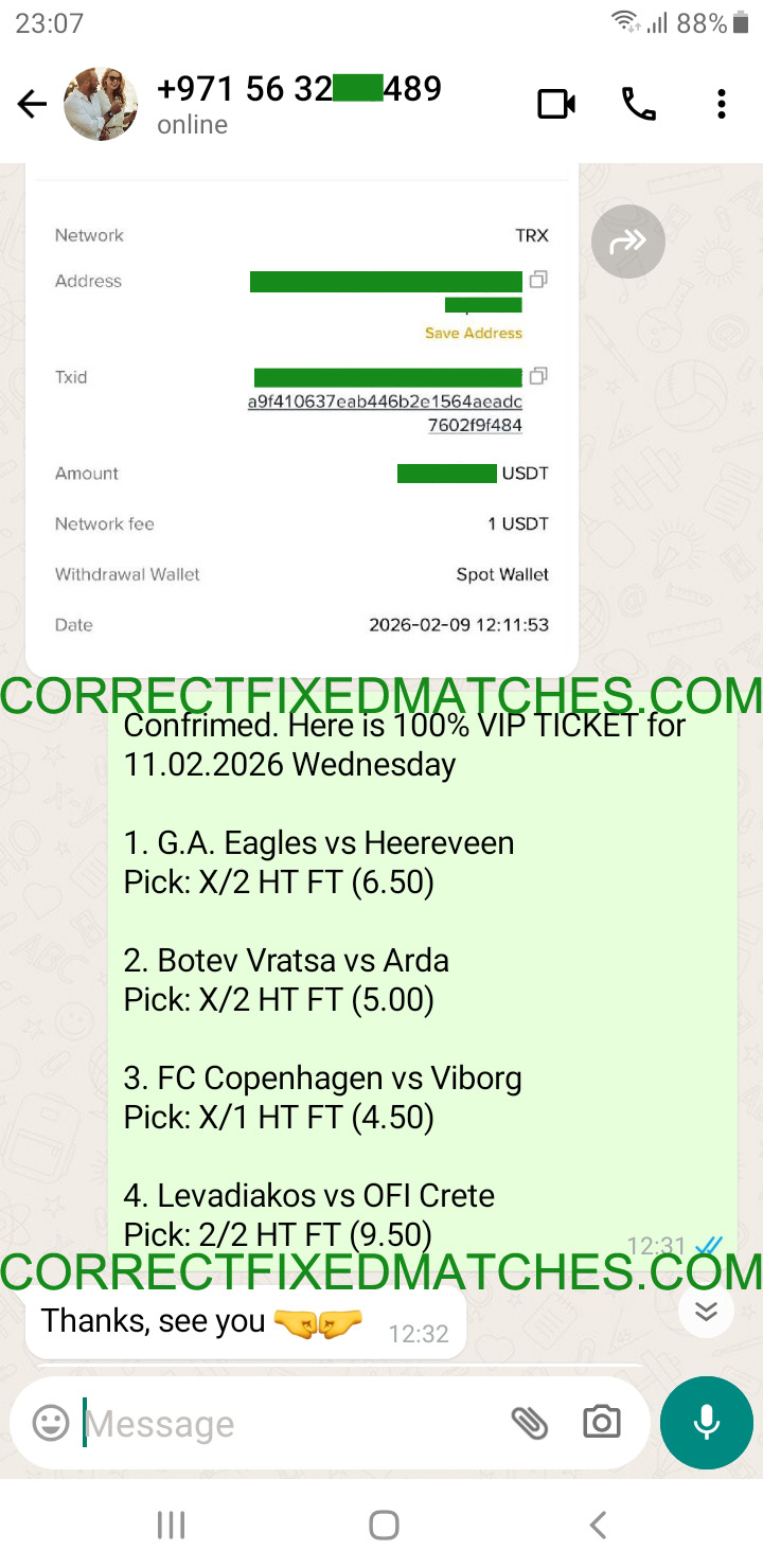 Correct Fixed Matches