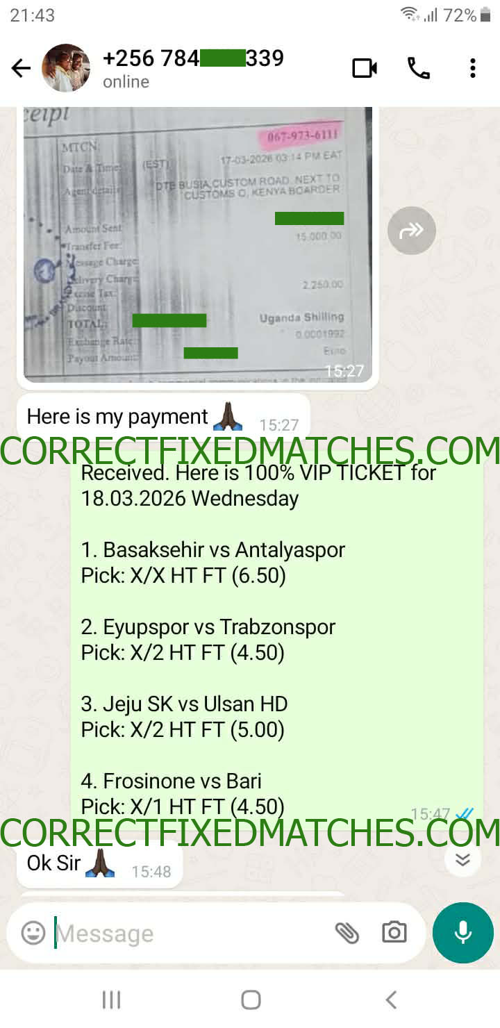 Correct Fixed Matches