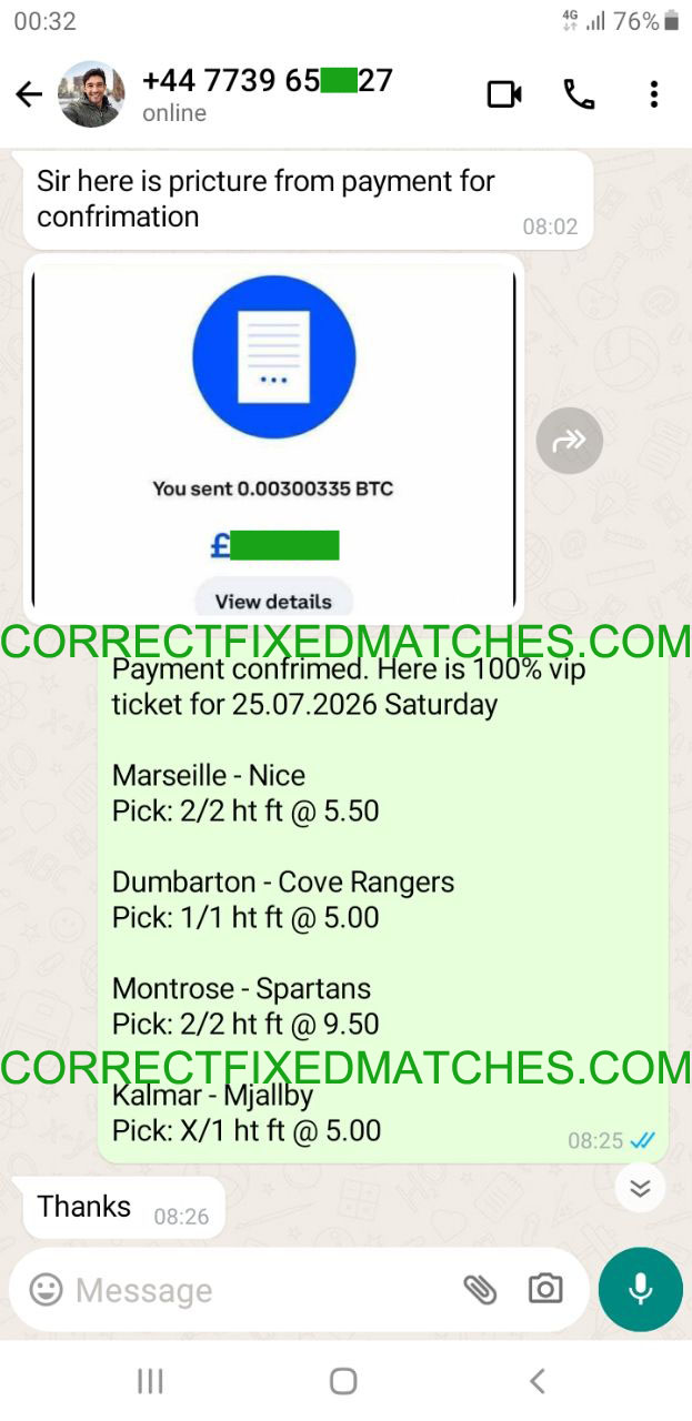 Fixed Match 100% Sure