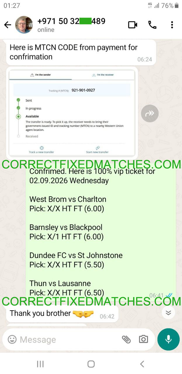 Correct Fixed Matches 100% Sure