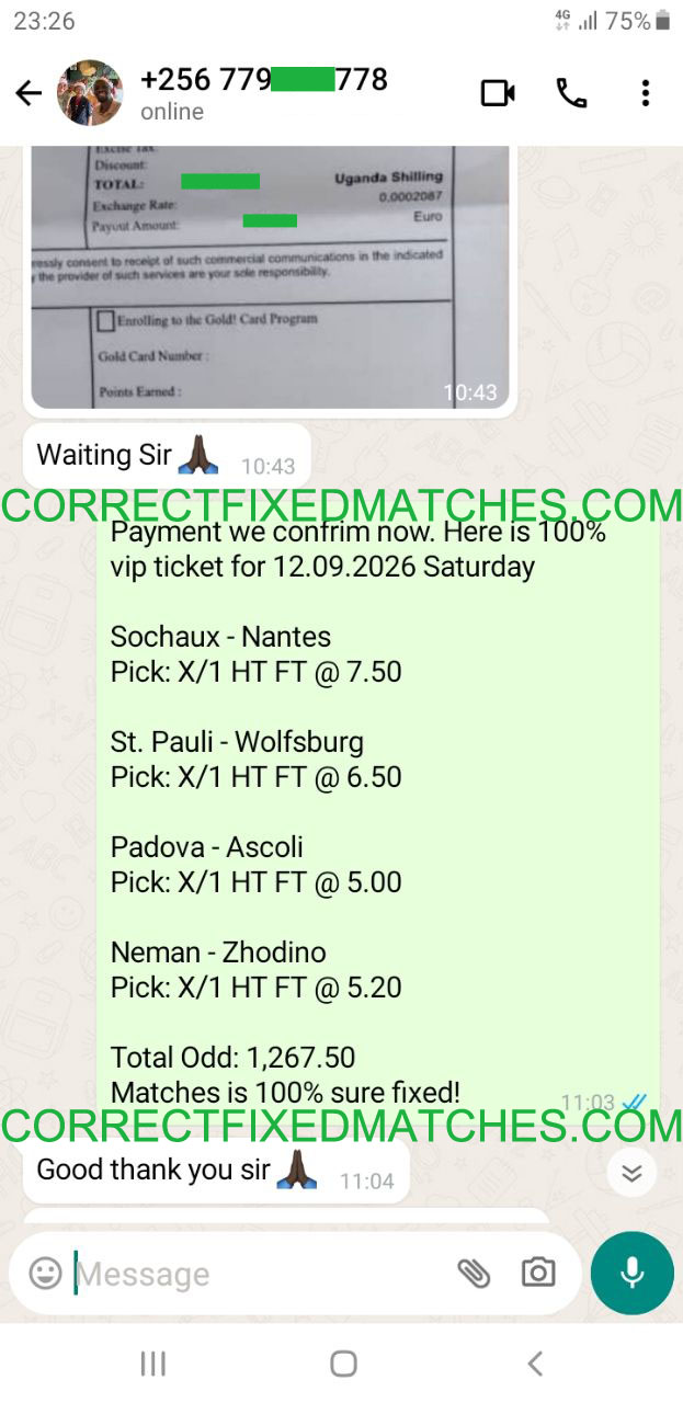 Correct Score Match
