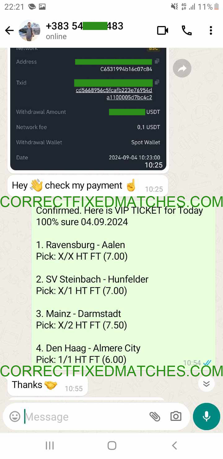 Fixed Matches