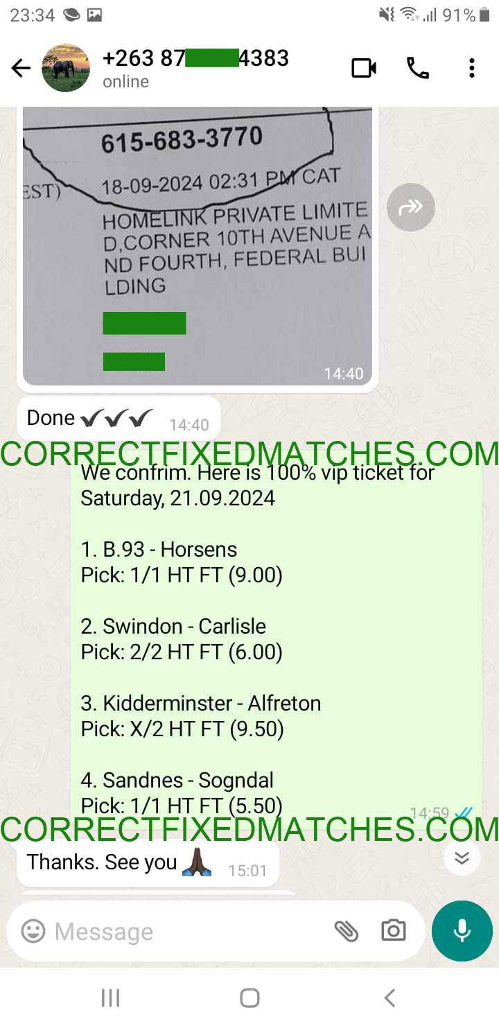 Correct Fixed Matches