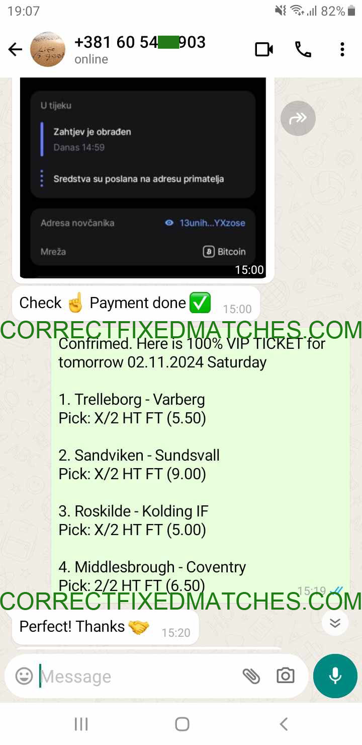 Correct Fixed Matches