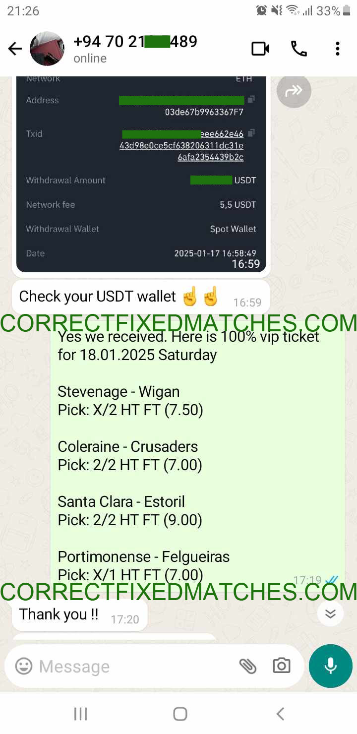 Vip Fixed Matches