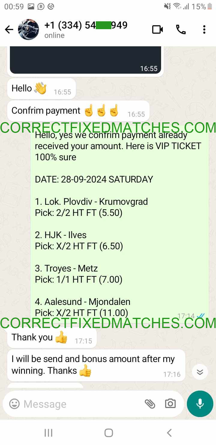 Correct Fixed Matches