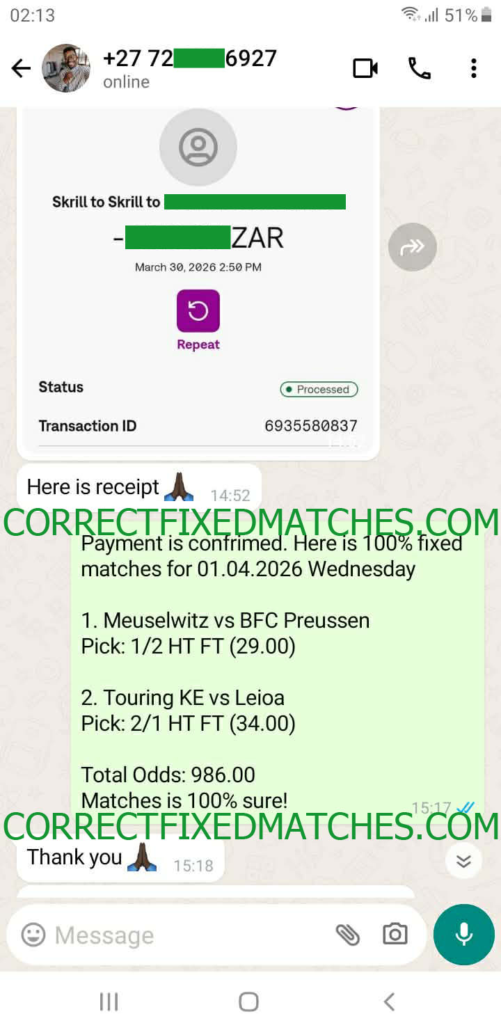 Correct Fixed Matches