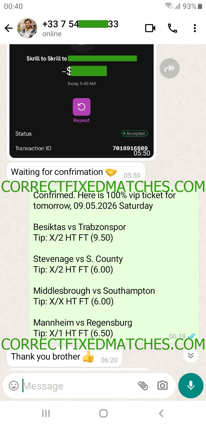 Fixed Match 100% Sure