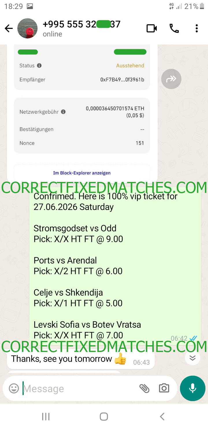 Fixed Match 100% Sure