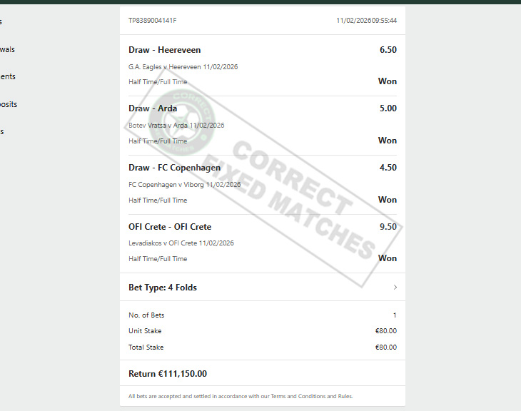 100% Genuine Fixed Match