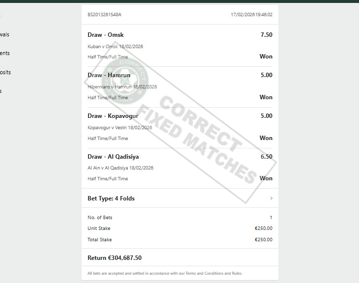 Fixed Match 100% Sure